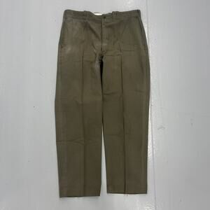 Vintage 60s Sears Green Sanforized Workwear Chinos 34x28